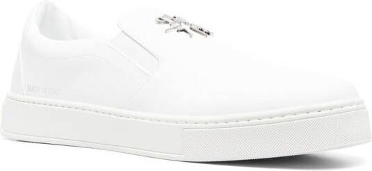 Philipp Plein Sneakers met logoplakkaat Wit