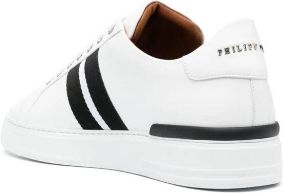 Philipp Plein Sneakers met logoplakkaat Wit