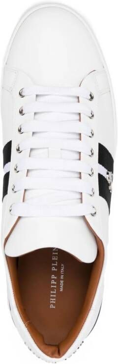 Philipp Plein Sneakers met logoplakkaat Wit