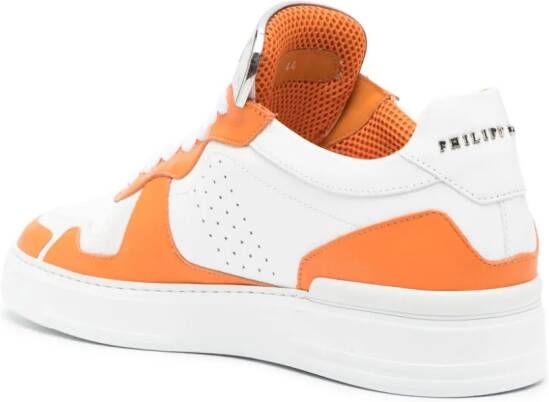 Philipp Plein Sneakers met logoplakkaat Wit