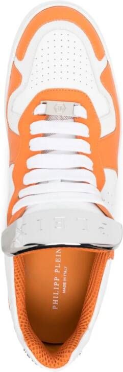 Philipp Plein Sneakers met logoplakkaat Wit