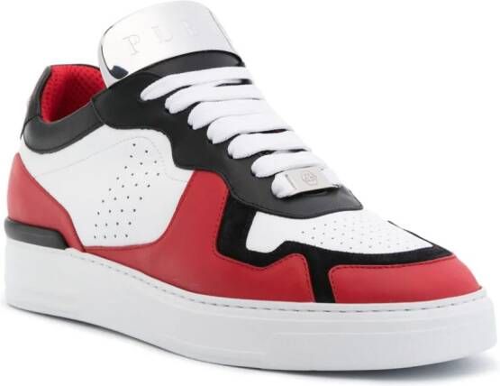 Philipp Plein Sneakers met logoplakkaat Wit