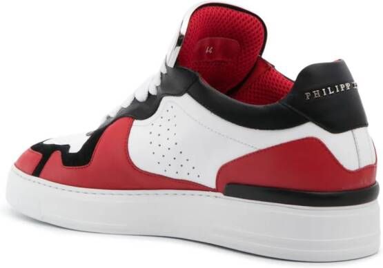 Philipp Plein Sneakers met logoplakkaat Wit