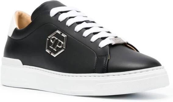 Philipp Plein Sneakers met logoplakkaat Zwart