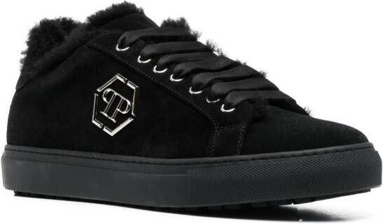 Philipp Plein Sneakers met logoplakkaat Zwart