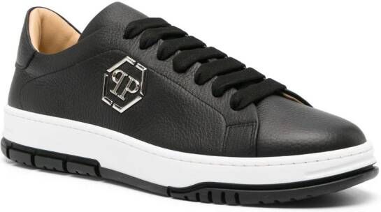 Philipp Plein Sneakers met logoplakkaat Zwart