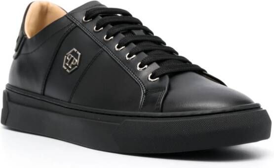 Philipp Plein Sneakers met logoplakkaat Zwart