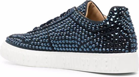 Philipp Plein Sneakers met stras Blauw