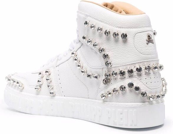 Philipp Plein Sneakers met studs Wit