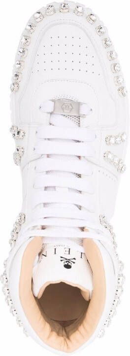 Philipp Plein Sneakers met studs Wit