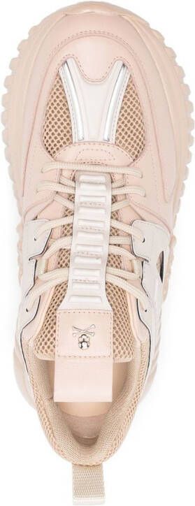 Philipp Plein Sneakers met tijger Beige