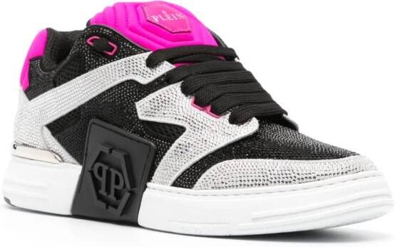 Philipp Plein Sneakers verfraaid met kristallen Zwart