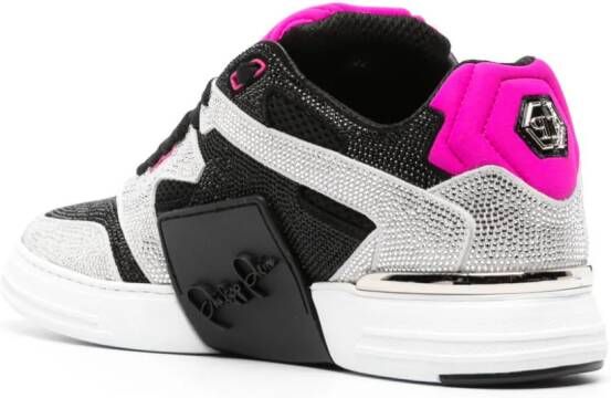 Philipp Plein Sneakers verfraaid met kristallen Zwart