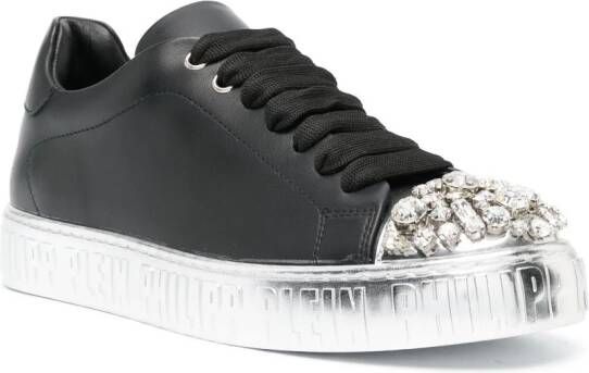 Philipp Plein Sneakers verfraaid met kristallen Zwart