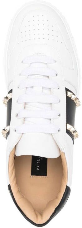 Philipp Plein Sneakers verfraaid met studs Wit
