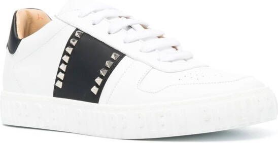 Philipp Plein Sneakers verfraaid met studs Wit