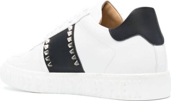 Philipp Plein Sneakers verfraaid met studs Wit