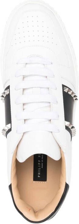 Philipp Plein Sneakers verfraaid met studs Wit