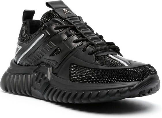 Philipp Plein Stones low-top sneakers Zwart