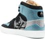 Philipp Plein Strass high-top sneakers Blauw - Thumbnail 3