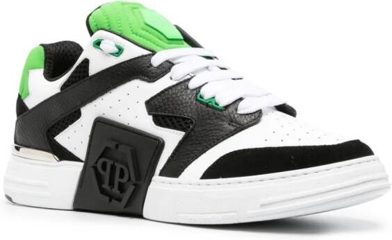 Philipp Plein Phantom Street leren sneakers Wit