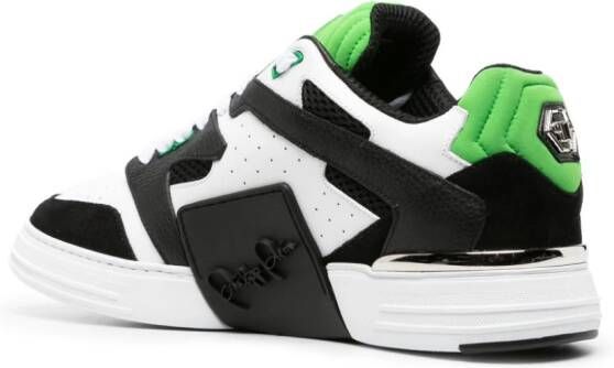 Philipp Plein Phantom Street leren sneakers Wit