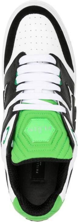 Philipp Plein Phantom Street leren sneakers Wit