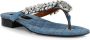 Philipp Plein Teenslippers verfraaid met kristallen Blauw - Thumbnail 2