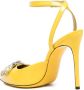 Philipp Plein Vernice pumps verfraaid met kristallen Geel - Thumbnail 3