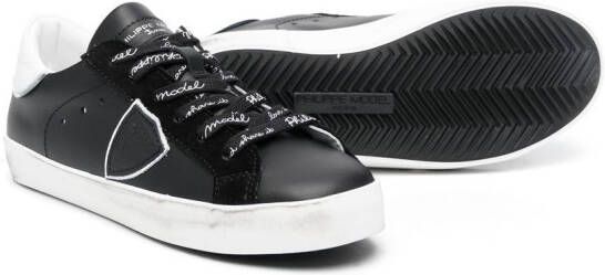 Philippe Model Kids Paris low-top sneakers Zwart