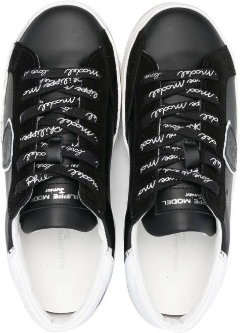 Philippe Model Kids Sneakers met logoprint Zwart