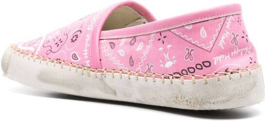 Philippe Model Paris Espadrilles met bandanaprint Roze