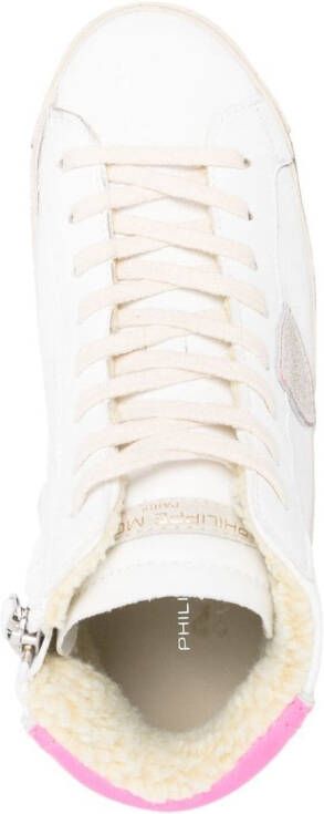 Philippe Model Paris High-top sneakers met logopatch Wit