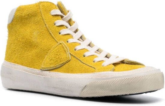 Philippe Model Paris Plaisir high-top sneakers Geel