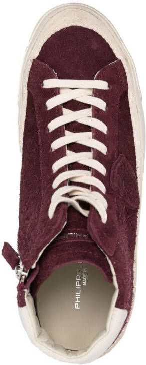 Philippe Model Paris Plaisir high-top sneakers Rood