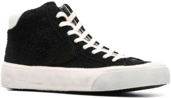 Philippe Model Paris Plaisir high-top sneakers Zwart