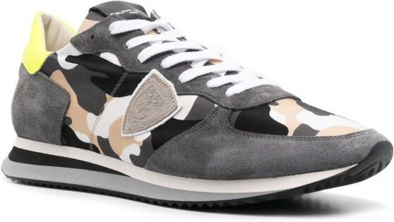 Philippe Model Paris Sneakers met camouflageprint Grijs