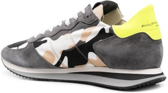 Philippe Model Paris Sneakers met camouflageprint Grijs