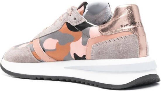 Philippe Model Paris Sneakers met camouflageprint Grijs