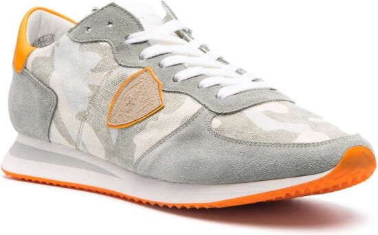 Philippe Model Paris Sneakers met camouflageprint Grijs