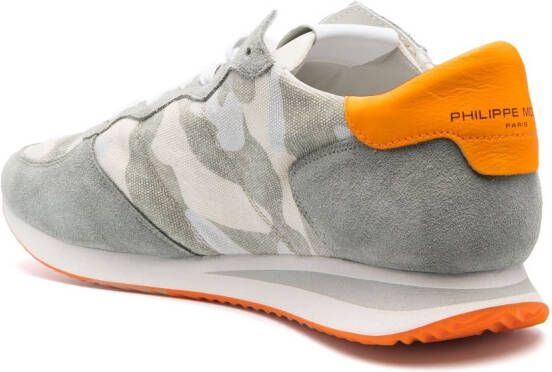 Philippe Model Paris Sneakers met camouflageprint Grijs