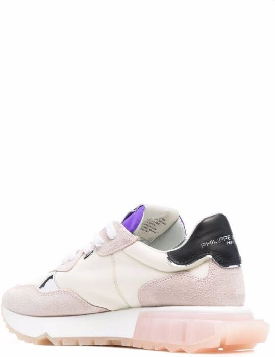 Philippe Model Paris Sneakers met colourblocking Beige