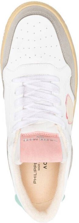 Philippe Model Paris Sneakers met colourblocking Wit