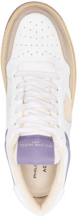 Philippe Model Paris Sneakers met colourblocking Wit