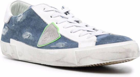 Philippe Model Paris Sneakers met gerafeld detail Blauw