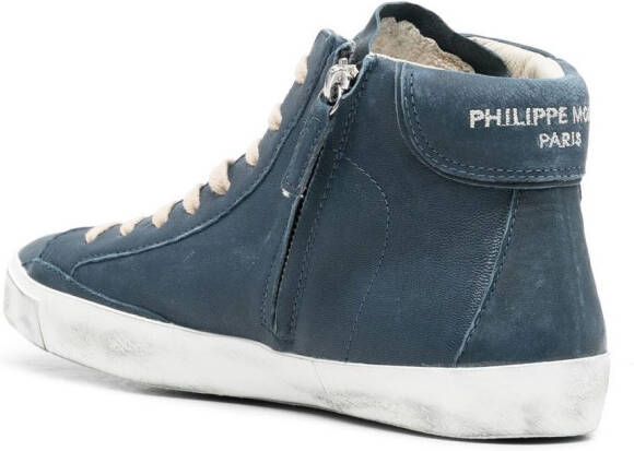 Philippe Model Paris Sneakers met logopatch Blauw