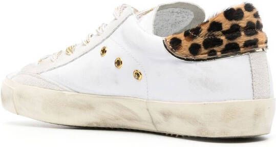 Philippe Model Paris Sneakers met luipaardprint Wit