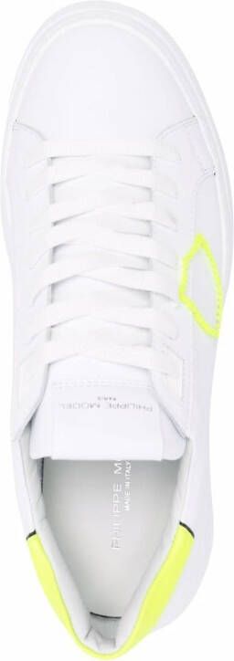Philippe Model Paris Temple Broderie low-top sneakers Wit