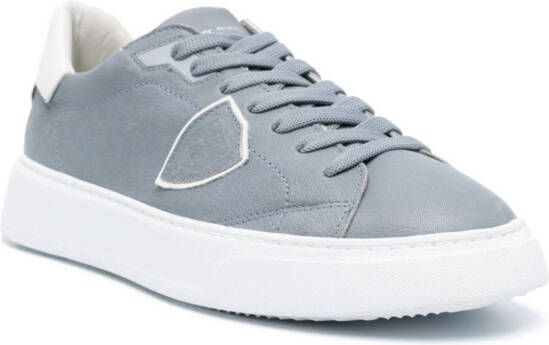 Philippe Model Paris Temple leren sneakers Blauw