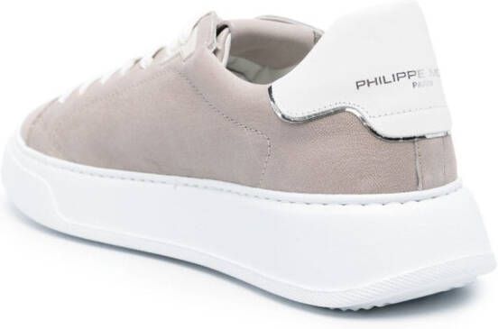 Philippe Model Paris Temple leren sneakers Grijs